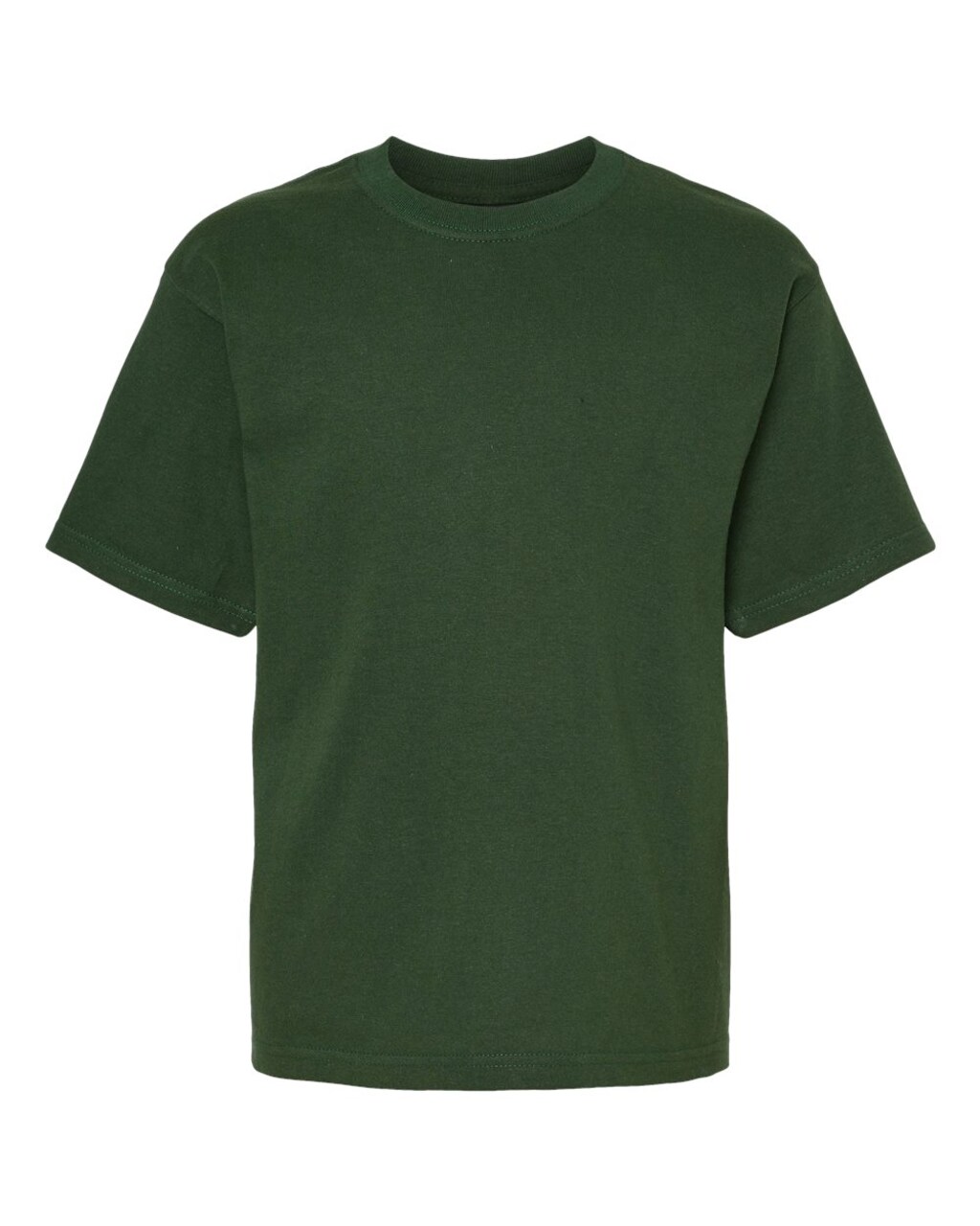 6 Pack : M&O Soft Touch Durable Double Needle Youth Crewneck Short Sleeve T-Shirt For School Wear